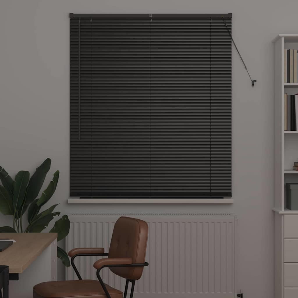Vidaxl venetiaanse jaloezieën zwart 175 x 115 cm aluminium