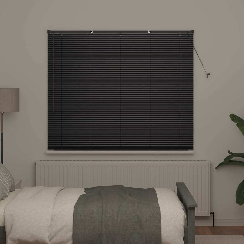 Vidaxl venetiaanse jaloezie zwart 175 x 155 cm 25 mm aluminium