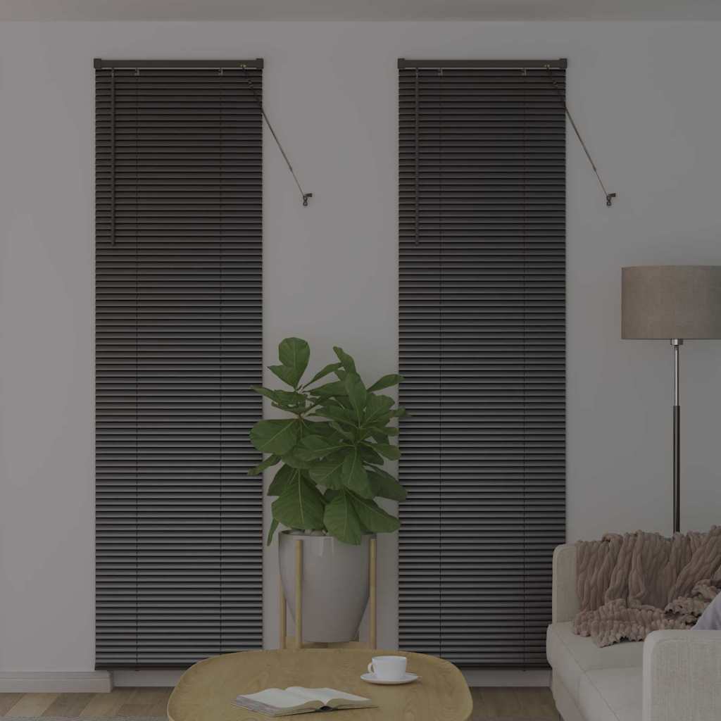 Vidaxl venetiaanse jaloezieën zwart 220 x 60 cm aluminium