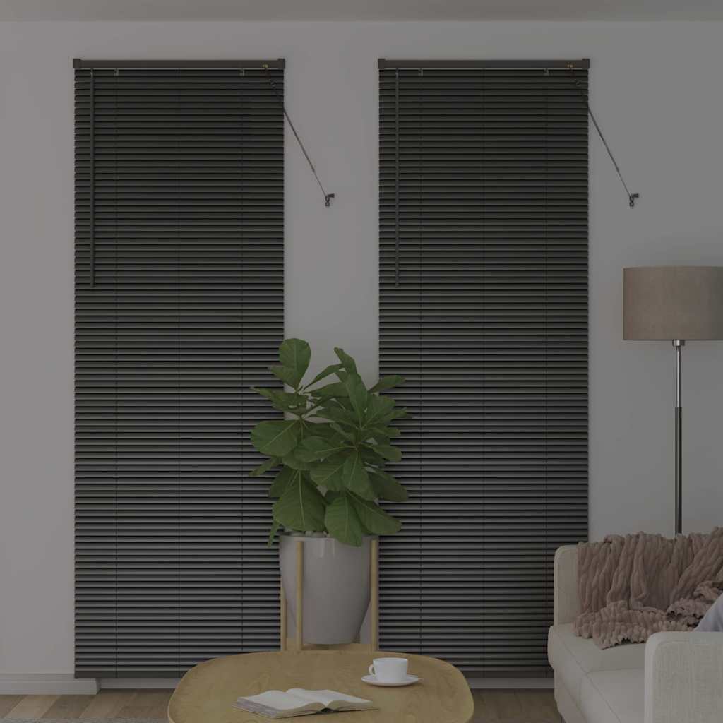 Vidaxl venetiaanse jaloezieën zwart 220 x 80 cm aluminium