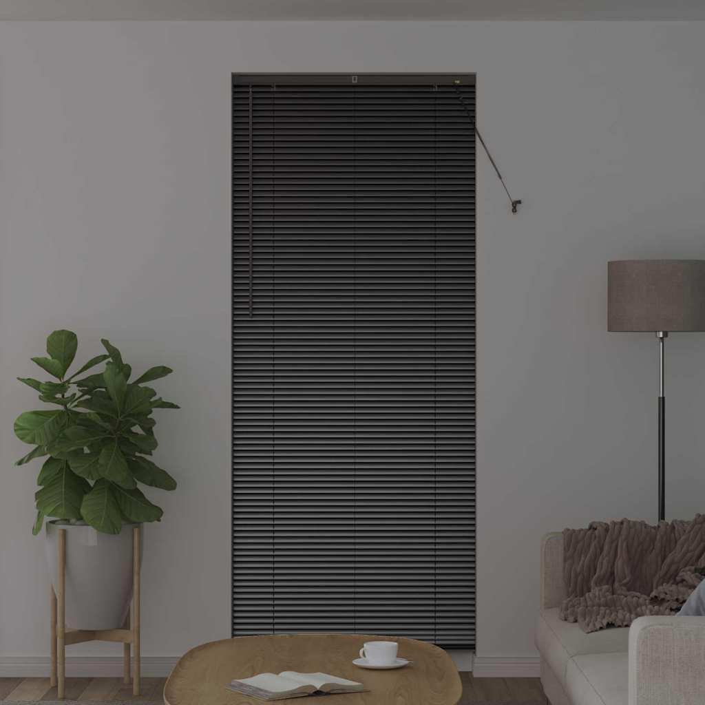 Vidaxl venetiaanse jaloezieën zwart 220 x 90 cm aluminium