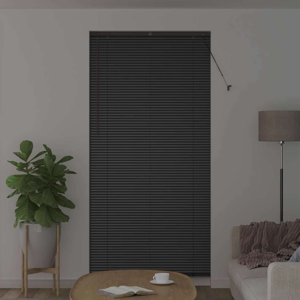 Vidaxl venetiaanse jaloezieën zwart 220 x 100 cm aluminium