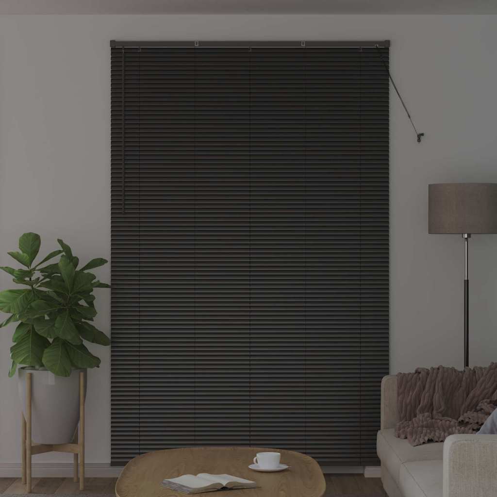 Vidaxl venetiaanse jaloezieën zwart 220 x 145 cm aluminium