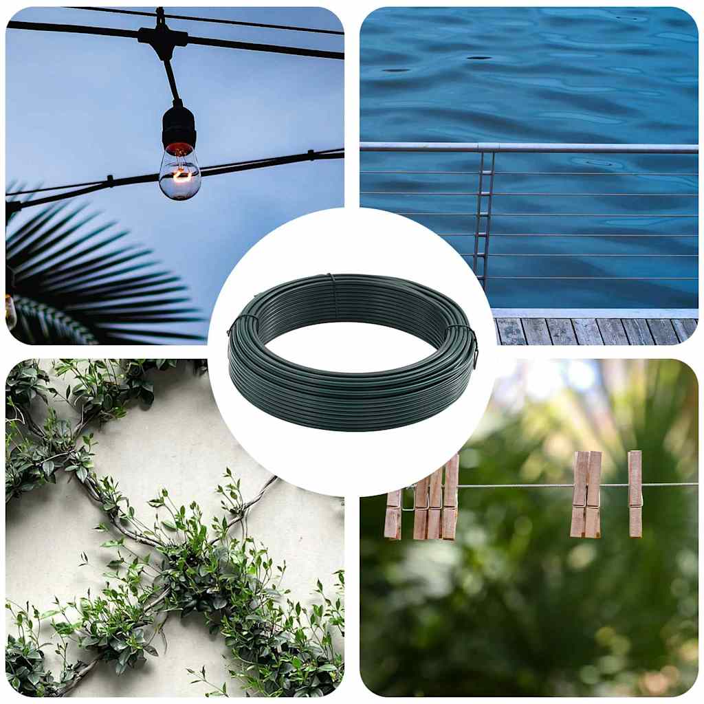 Vidaxl hek binddraad groen 25 m pvc