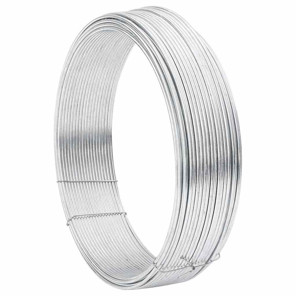 Vidaxl hek binddraad zilver 25 m warm verzinkte draad