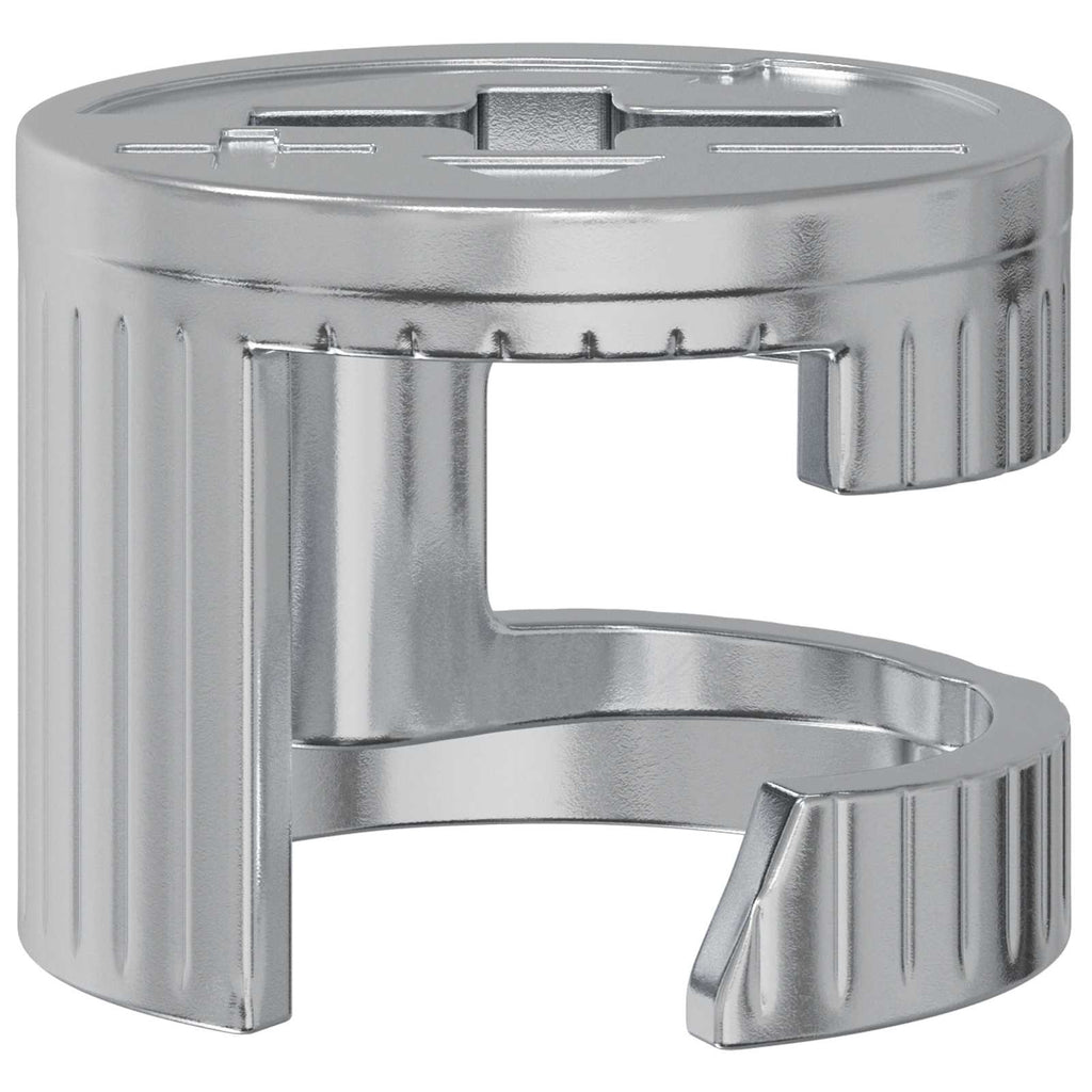 Vidaxl cam lock moeren 2 pcs zilver 15 x 11,5 mm staal