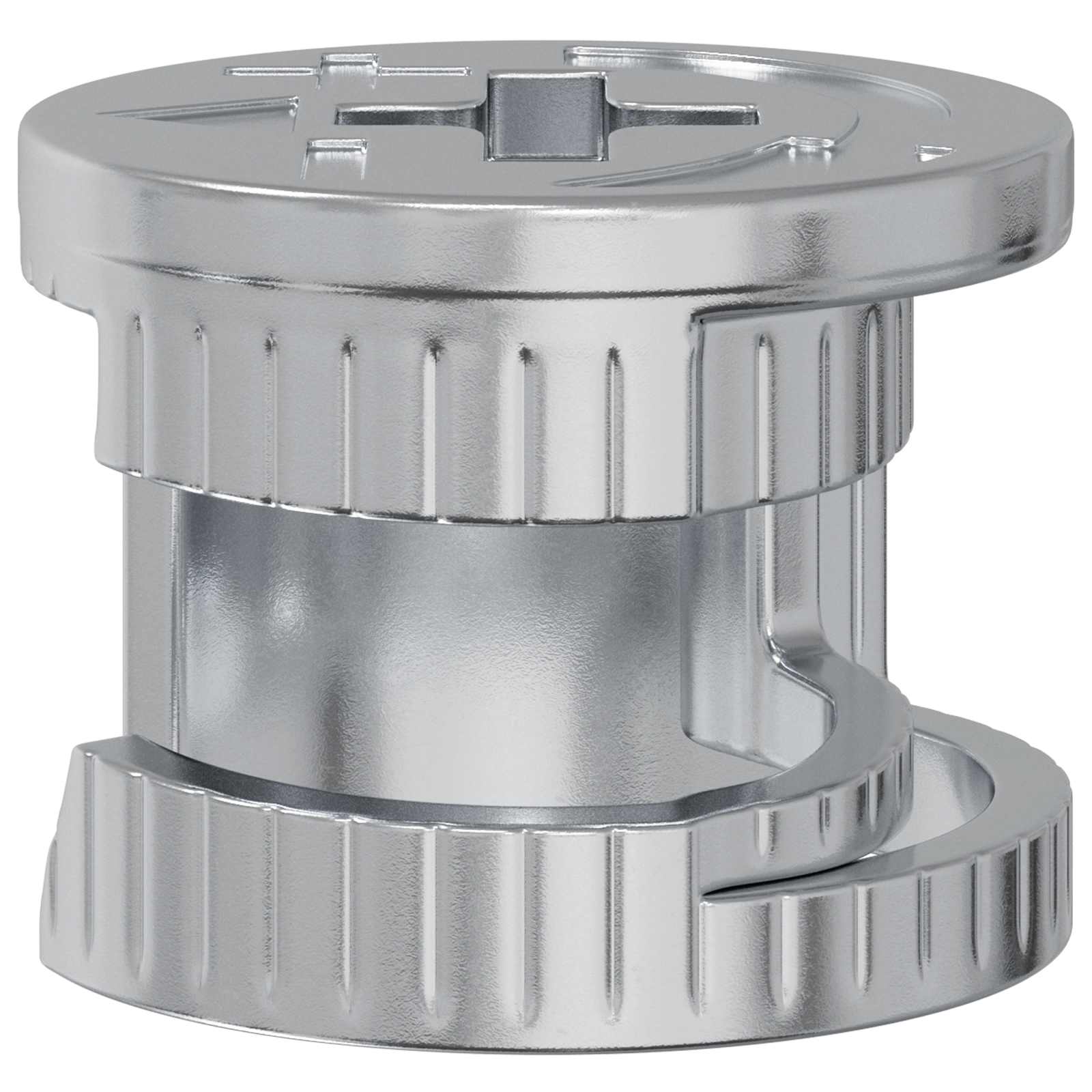 Vidaxl cam lock moeren 4000 pcs zilver staal