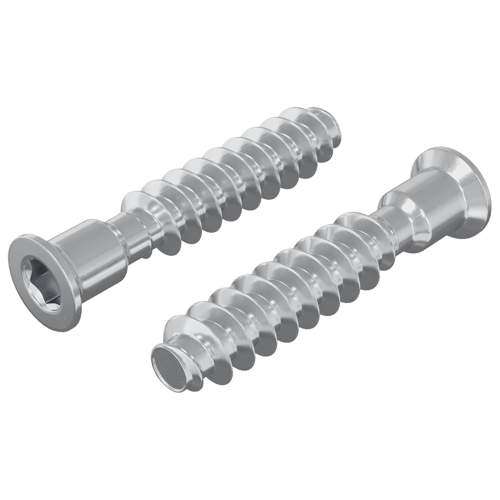 Vidaxl hoofdkapbout 2 pcs zilver m7 x 40 mm staal