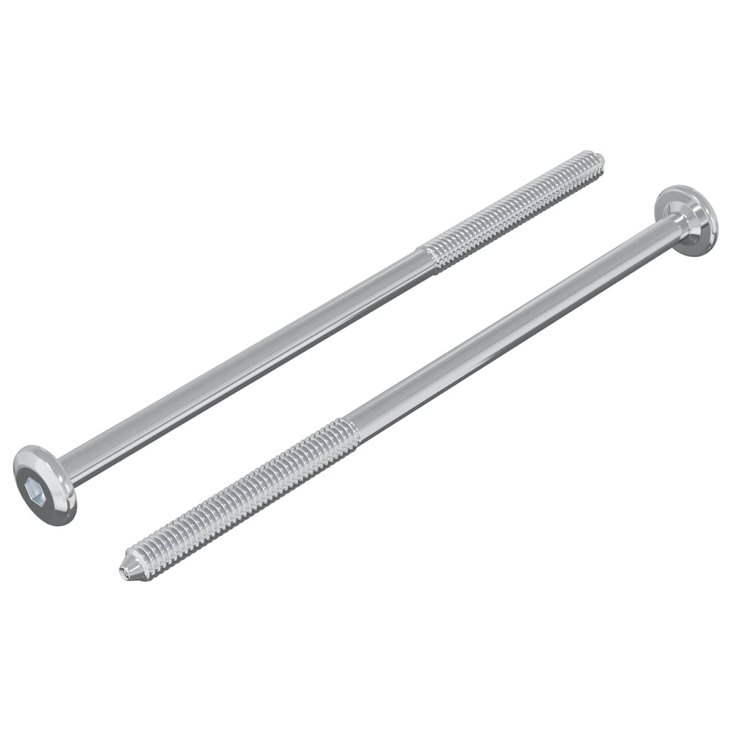 Vidaxl bout 2 pcs zilver m6 x 120 mm staal