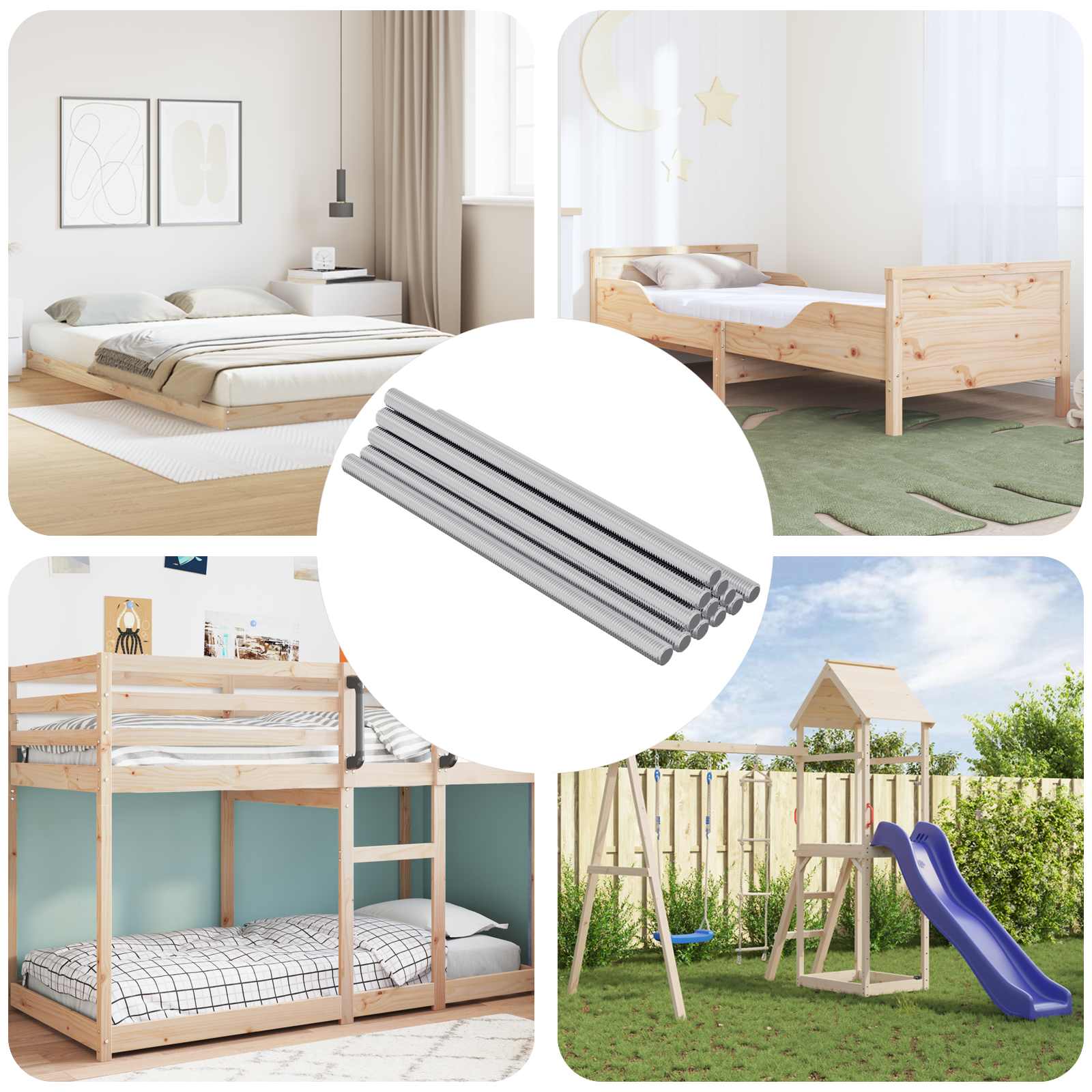 Vidaxl draadstaaf 900 pcs zilver staal