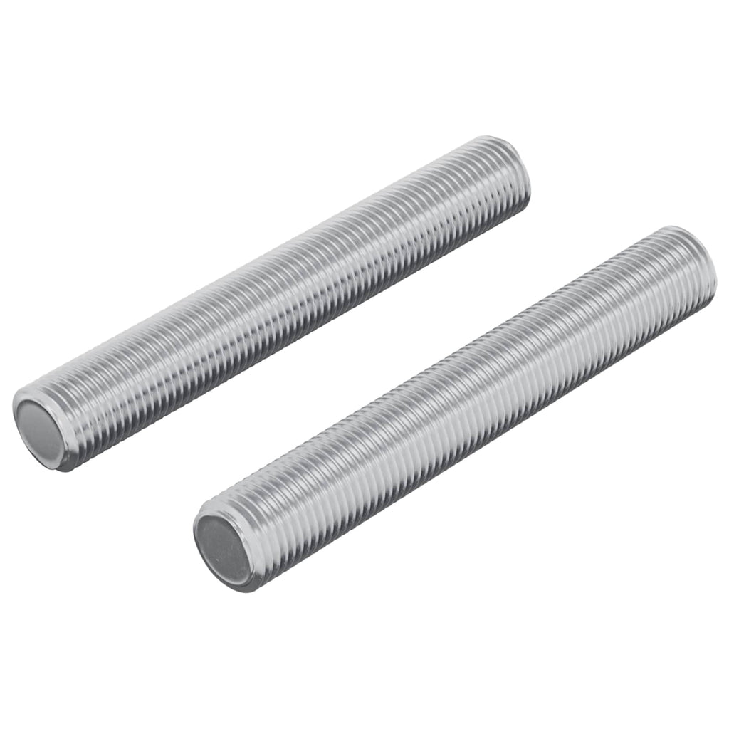 Vidaxl draadstaaf 2 pcs zilver 8 x 55 mm staal