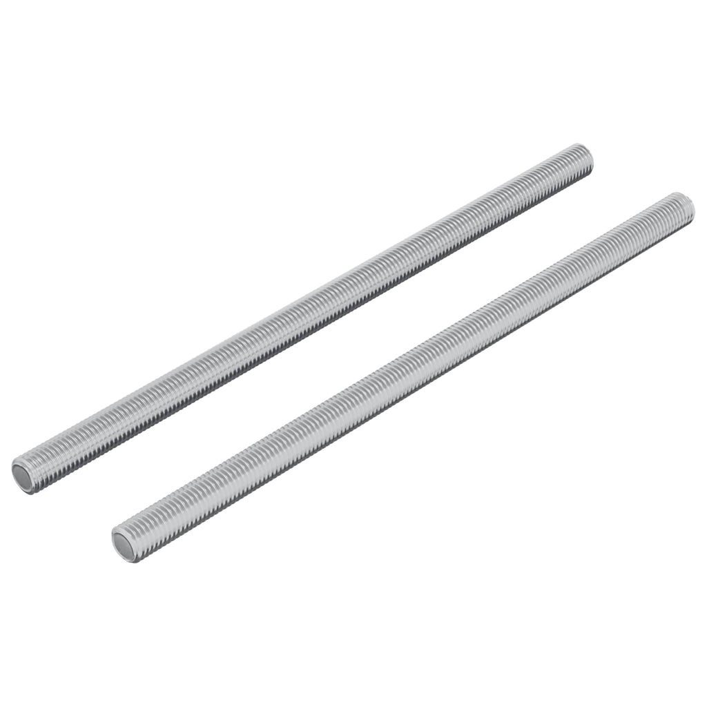 Vidaxl schroefdraadstangen 2 stuks zilver m6 x 120 mm metaal