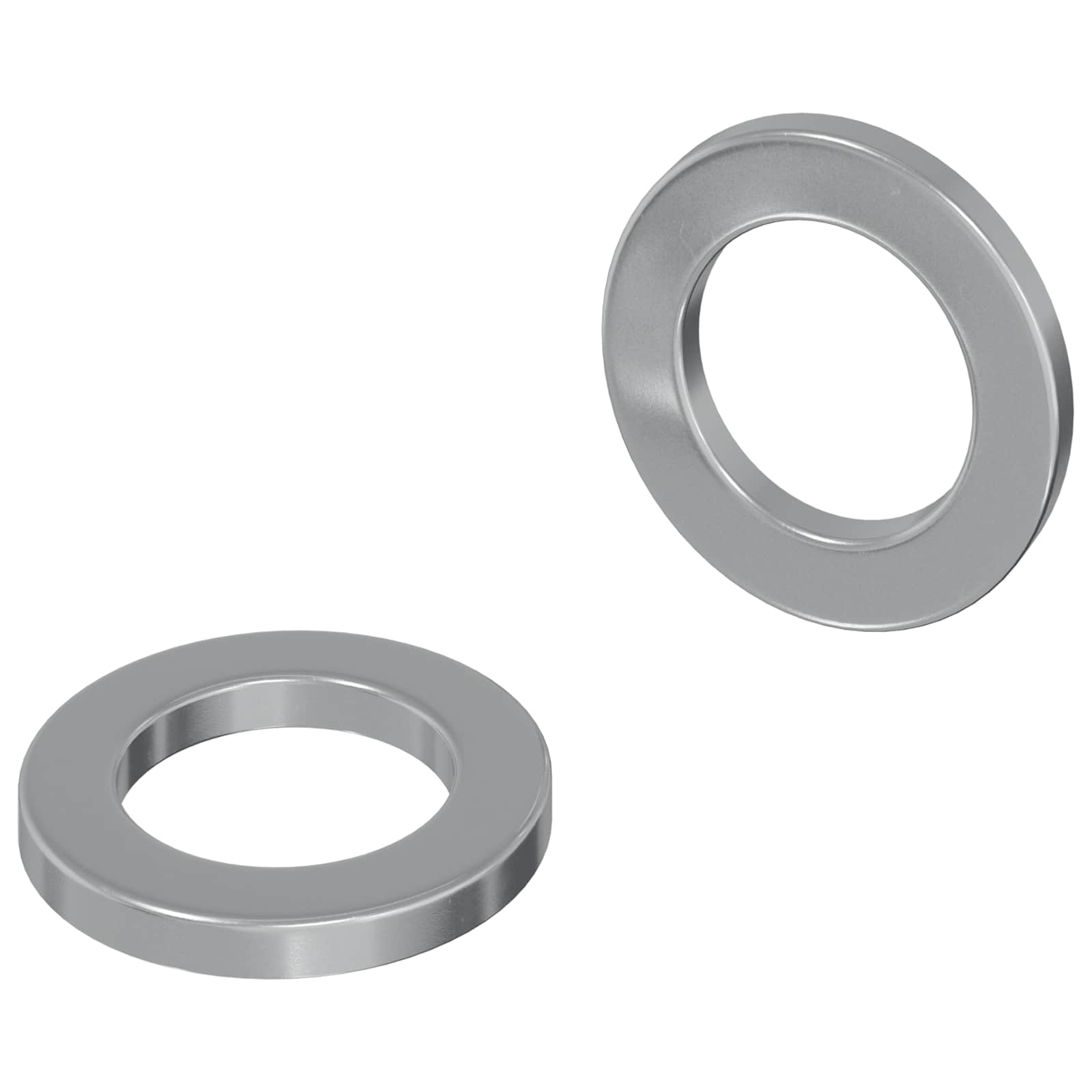 Vidaxl washers 2 pcs zilver 10 x 10 x 1,2 mm staal