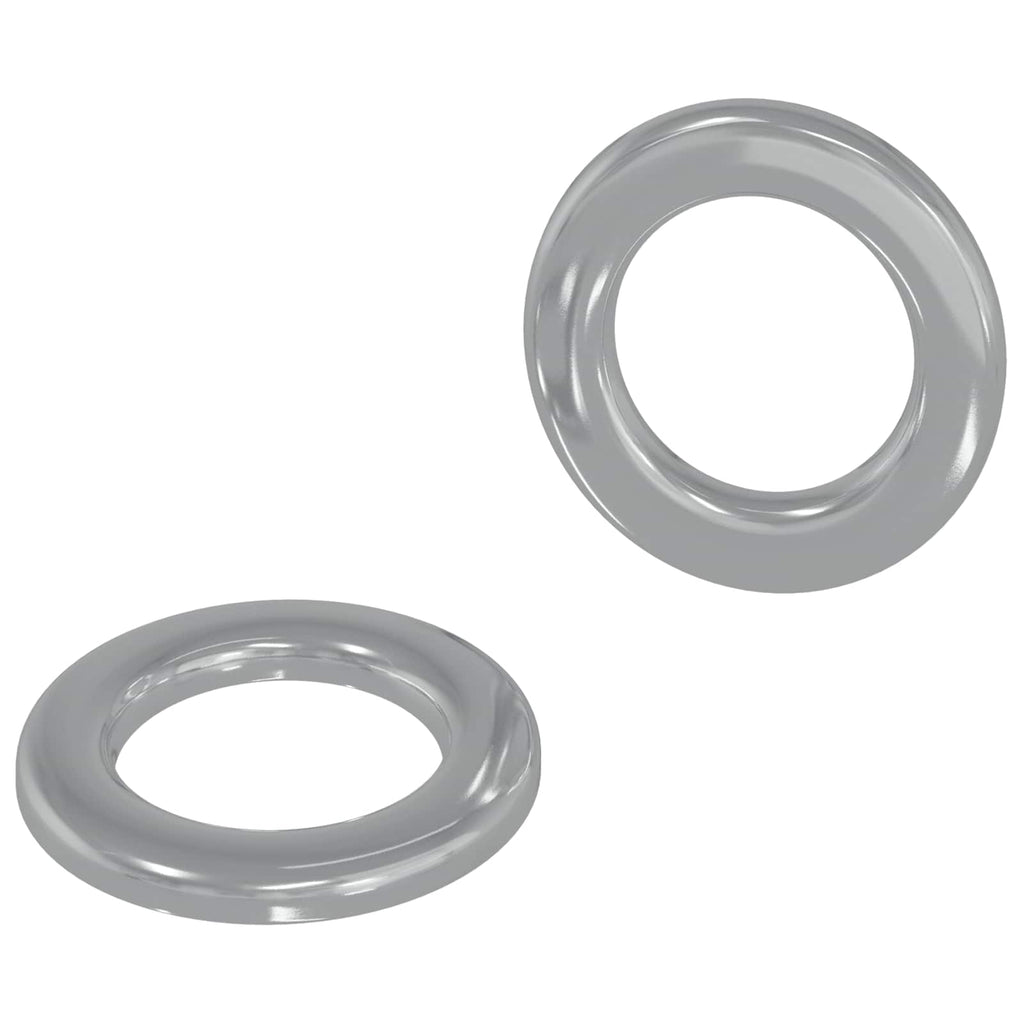 Vidaxl washers 2 pcs zilver 10 x 10 x 0,8 mm ijzer