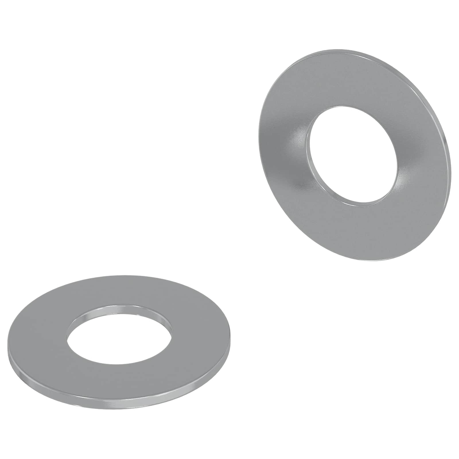 Vidaxl washers 2 pcs zilver 16 x 16 x 1,5 cm ijzer