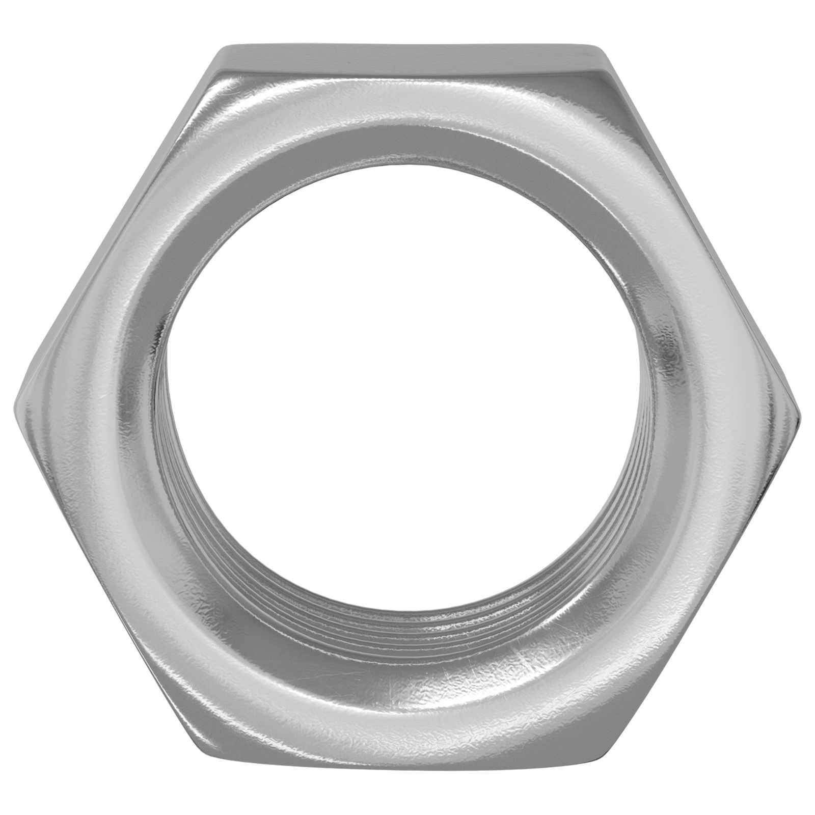 Vidaxl zeshoekige moeren 2 pcs zilver m6 staal