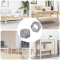 Vidaxl zeshoekige moer 2 pcs zilver m6 ijzer