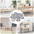 Vidaxl zeshoekige moer 12 pcs zilver m6 ijzer