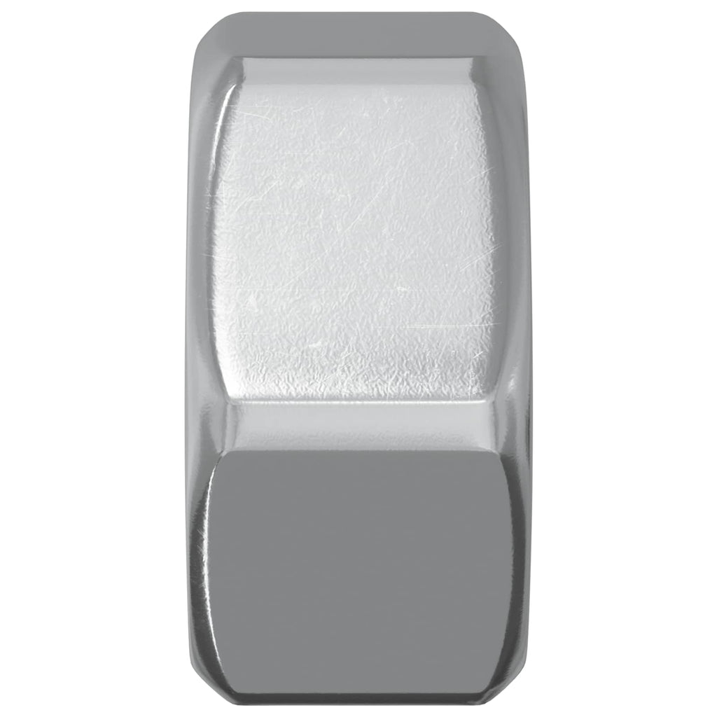 Vidaxl zeskantige eikelnuts 2 pcs zilver m8 metaal