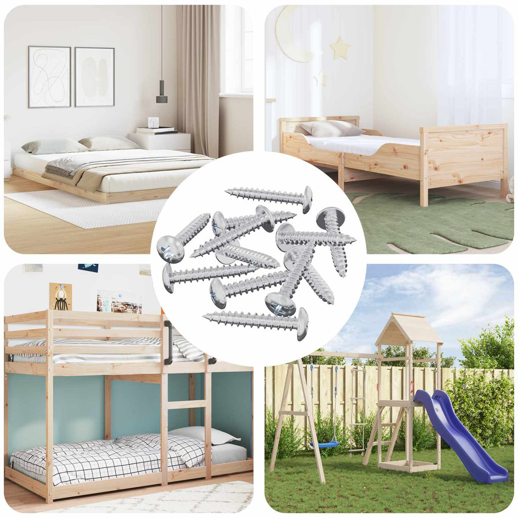 Vidaxl zelftappende nagel 12 pcs verzinkt 4 x 25 mm staal