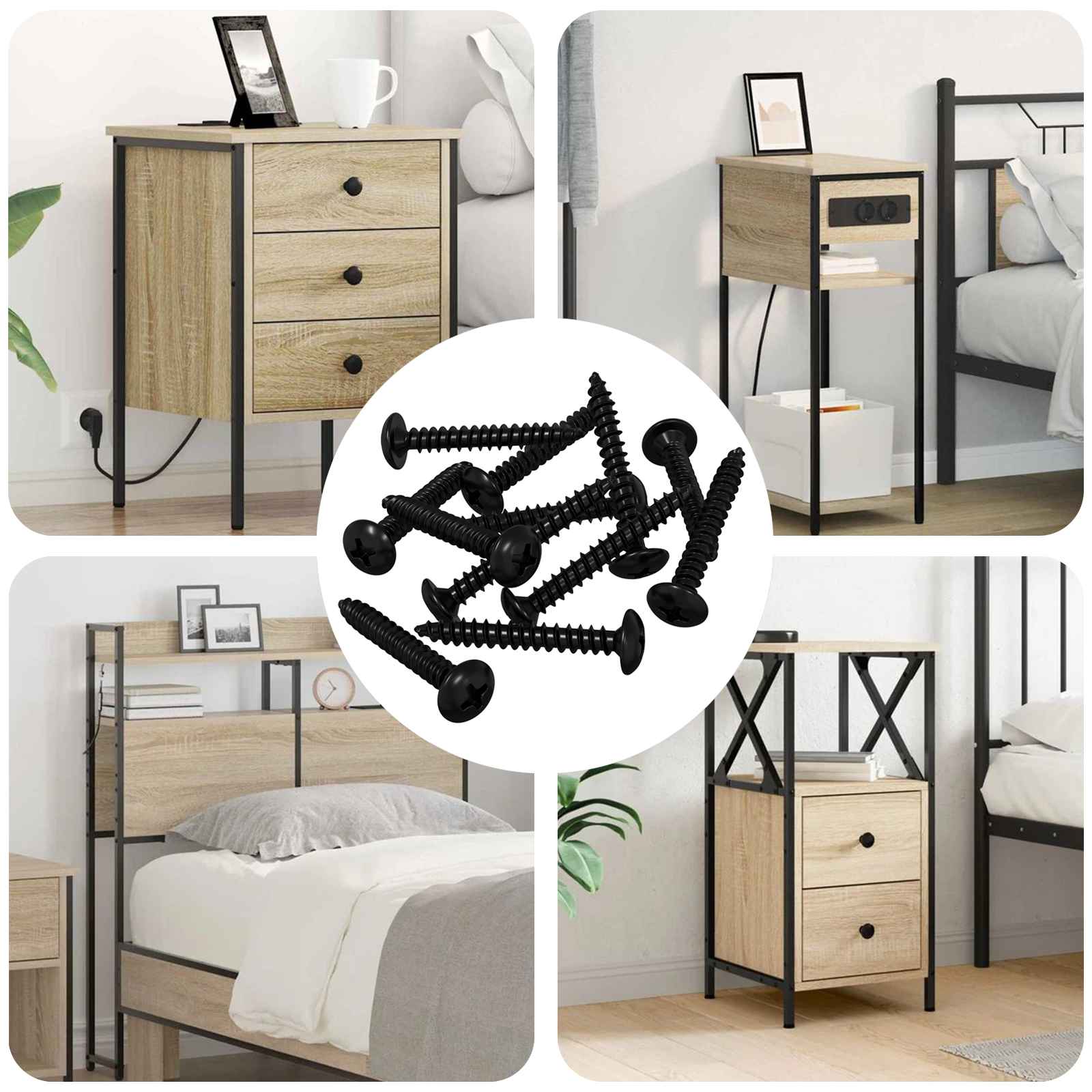 Vidaxl tapnagel 8219 pcs zwart staal