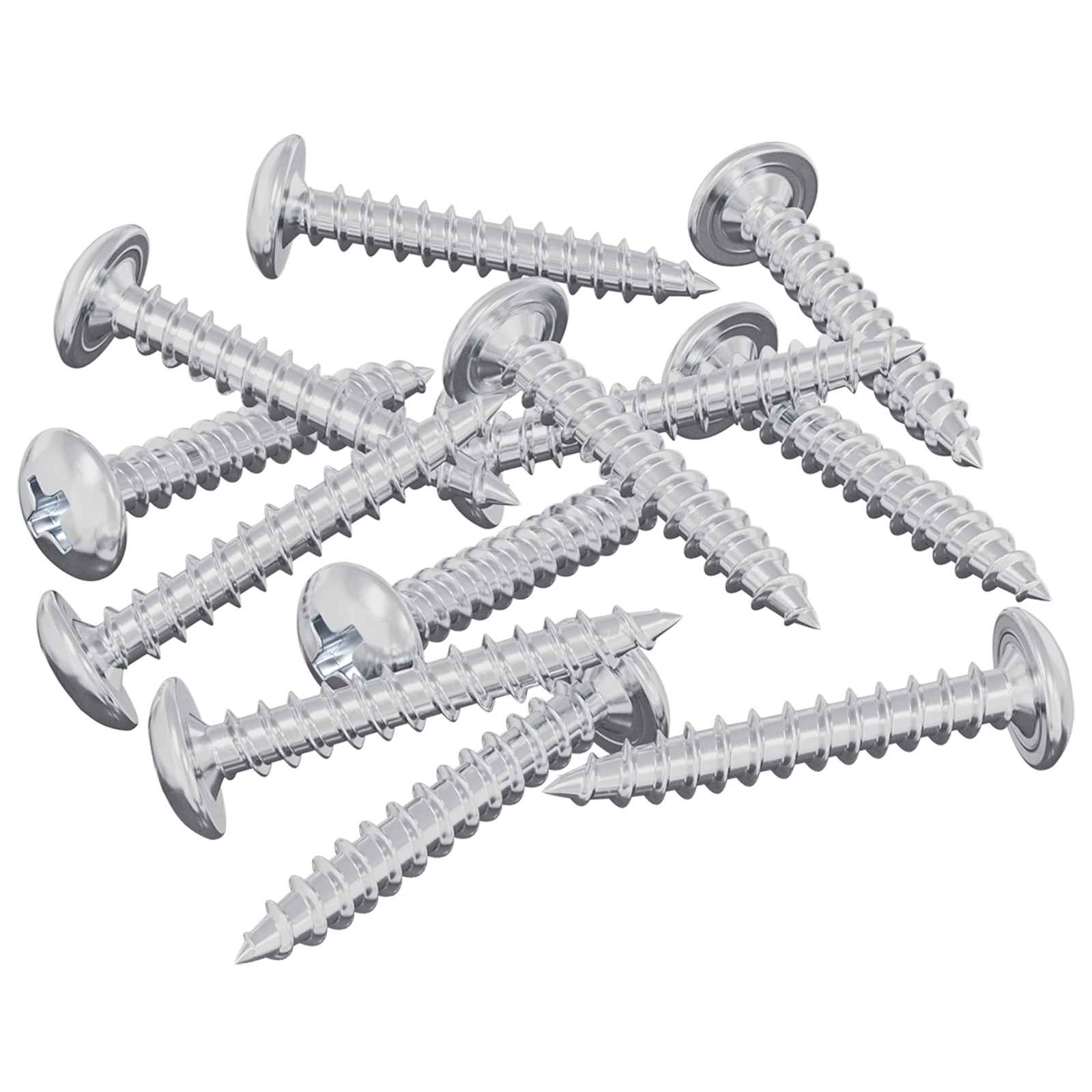 Vidaxl houten schroeven 12 pcs zilver m4 x 25 mm staal
