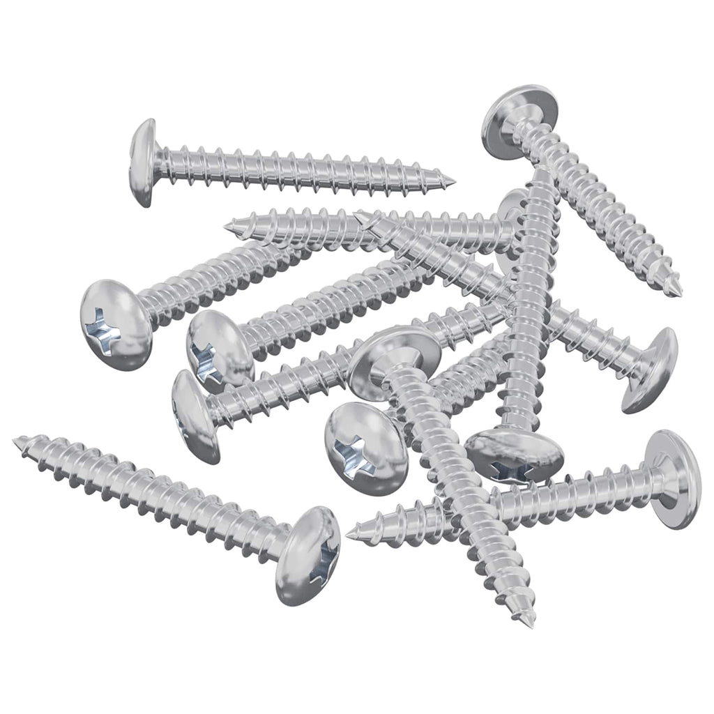 Vidaxl houten schroeven 8451 pcs zilver staal