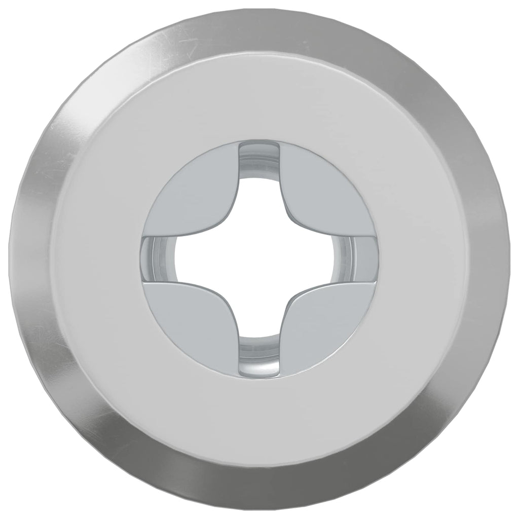 Vidaxl slotmoer 12 pcs zilver m6 x 15 mm staal