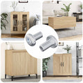 Vidaxl slotschroef effen 2 pcs zilver m6 x 12 mm staal