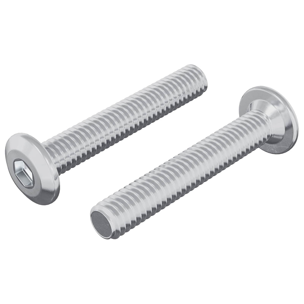 Vidaxl vergrendelingsschroef 2 pcs zilver m6 x 35 mm staal