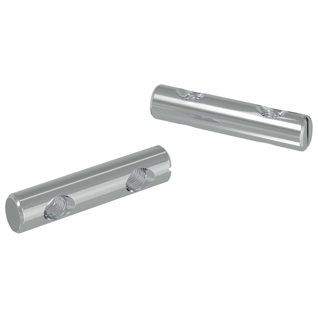 Vidaxl moer 2 pcs verzinkt 60 x 12 mm ijzer