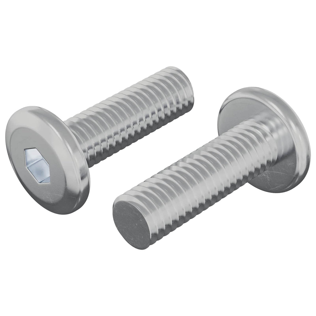 Vidaxl bout 2 pcs zilver 8 x 25 mm staal