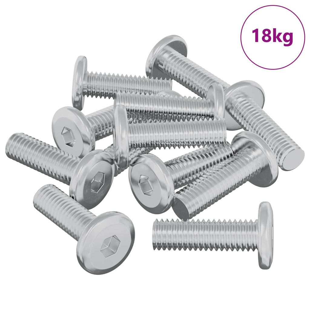 Vidaxl bout 1593 pcs zilver 8 x 25 mm staal