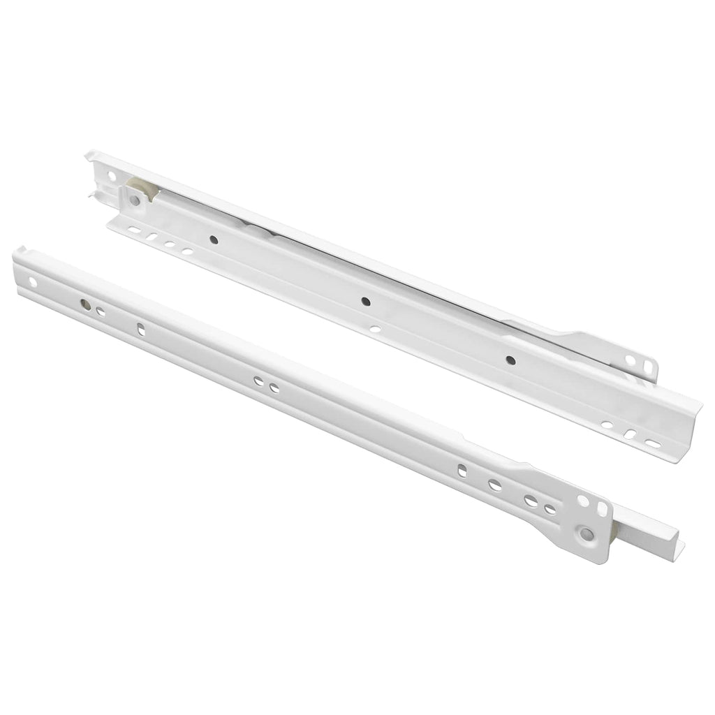 Vidaxl ladegeleider 2 pcs wit 300 mm staal