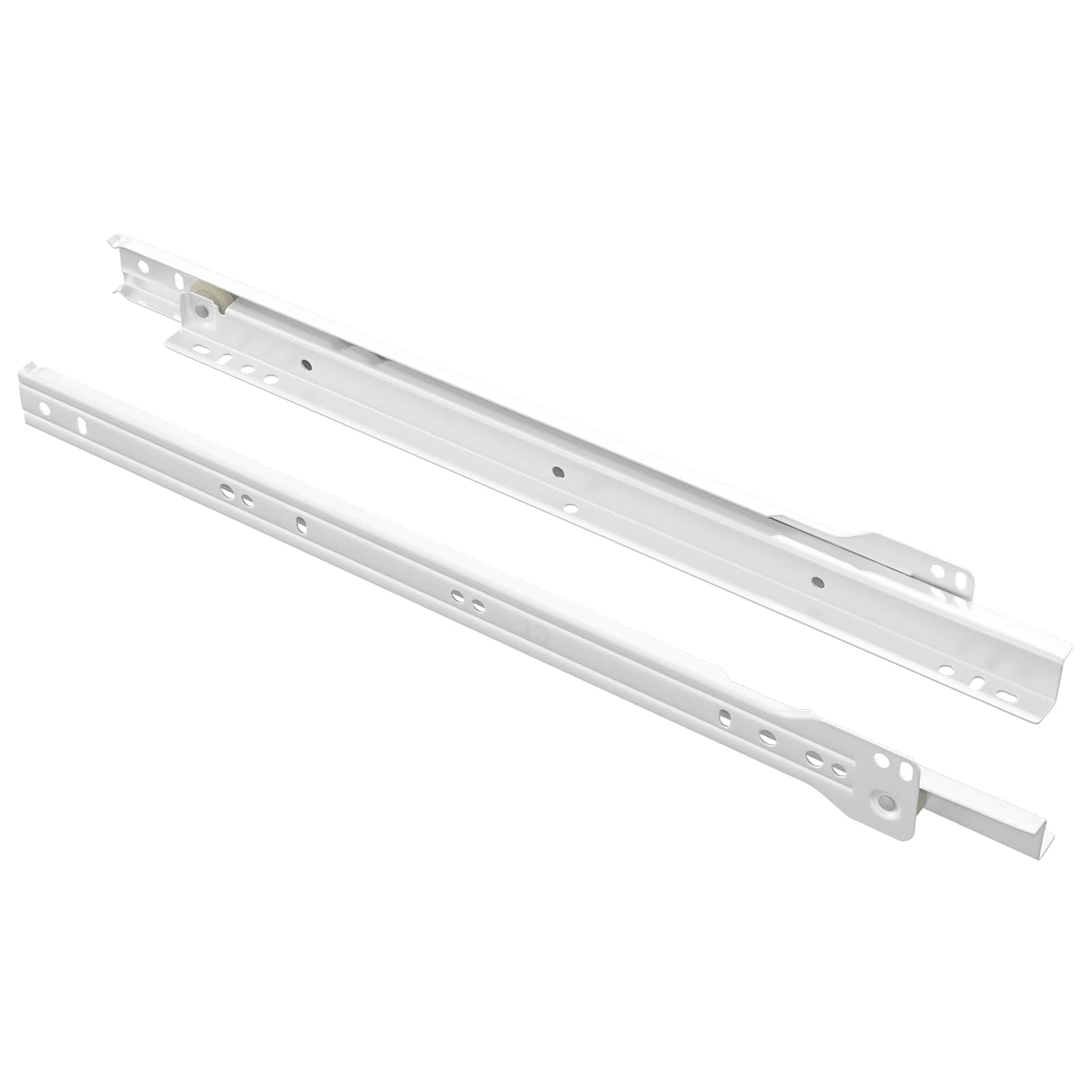 Vidaxl ladegeleider 2 pcs wit 350 mm staal