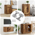 Vidaxl scharnier 2 pcs nikkel 85 x 52,5 x 9,5 mm ijzer
