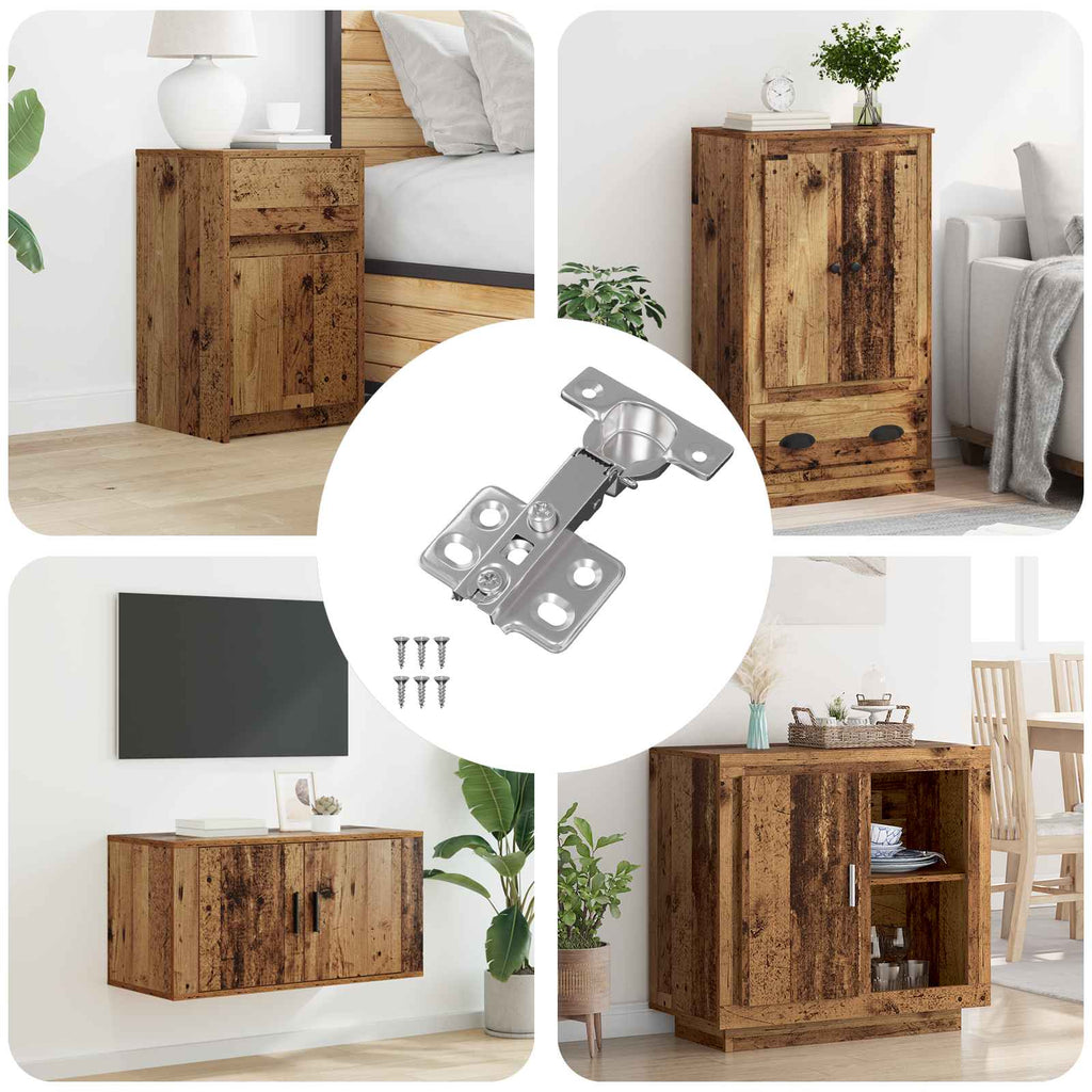 Vidaxl scharnier 12 pcs nikkel 85 x 52,5 x 9,5 mm ijzer