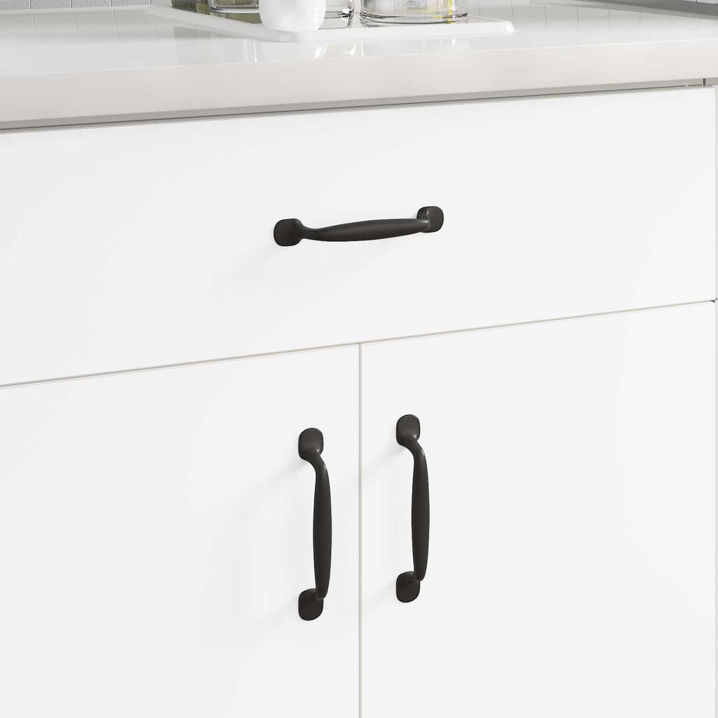 Vidaxl meubelhandgreep 2 pcs zwart 130 x 19,4 x 22,3 mm aluminium