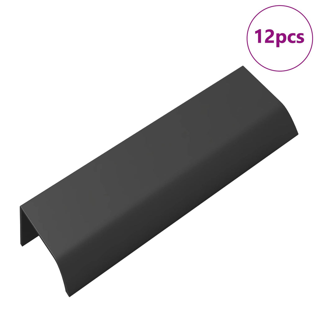 Vidaxl handvat 12 pcs zwart 120 x 39.6 x 17 mm aluminium