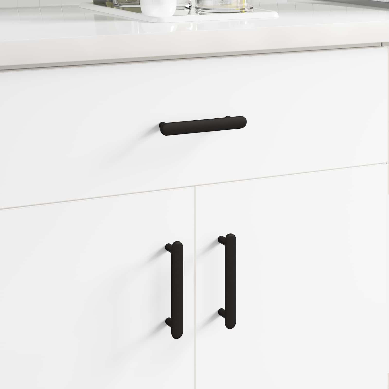 Vidaxl kasthandgreep 2 pcs zwart 121 x 16.6 x 28.3 mm ijzer
