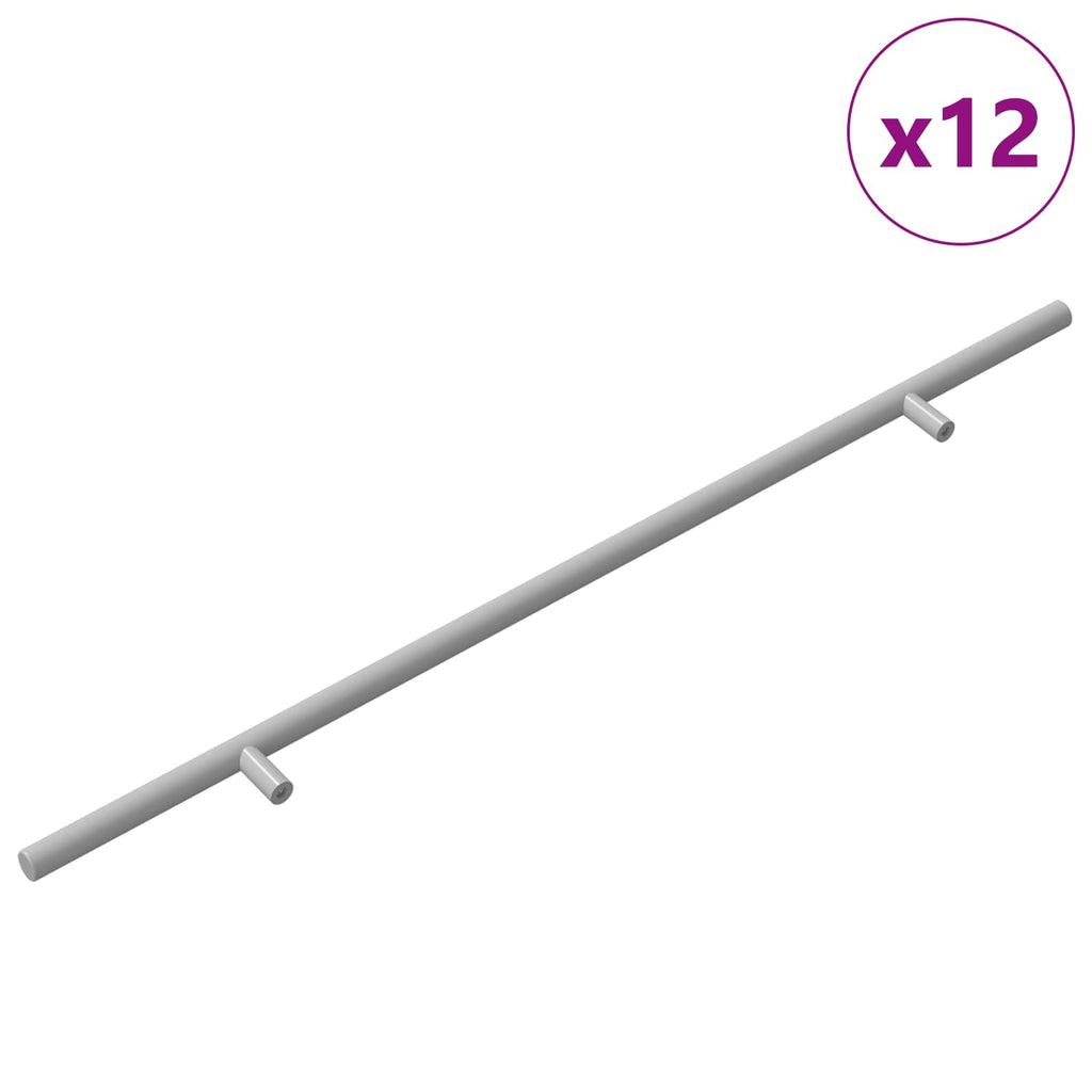 Vidaxl handvat 12 pcs zilver 500 mm staal