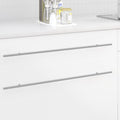 Vidaxl kasthandgreep 2 pcs zilver 800 mm roestvrij staal