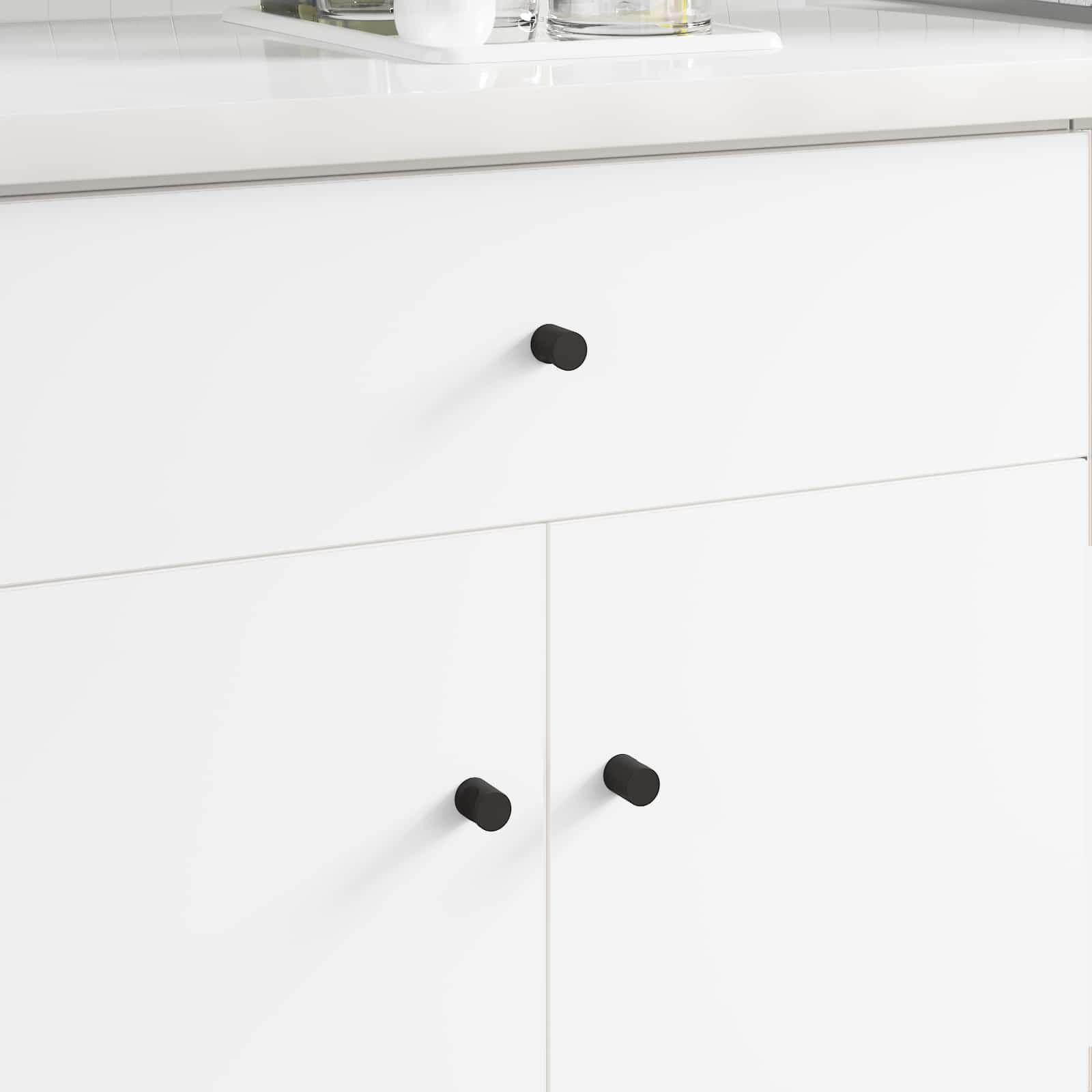 Vidaxl kastknoppen 968 pcs zwart ijzer