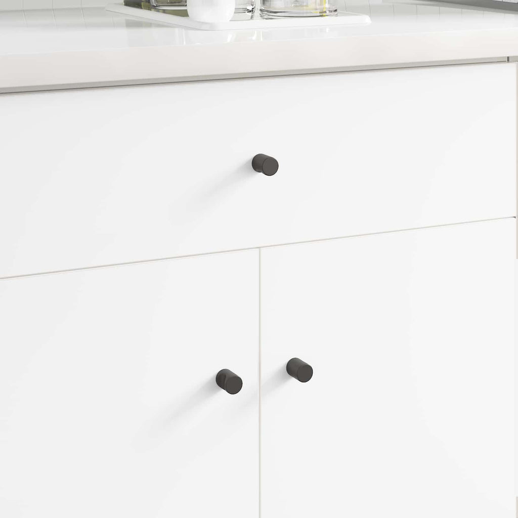 Vidaxl kastknop 12 pcs zwart 18 x 23 mm ijzer