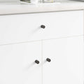 Vidaxl kastknop 12 pcs zwart 18 x 23 mm ijzer