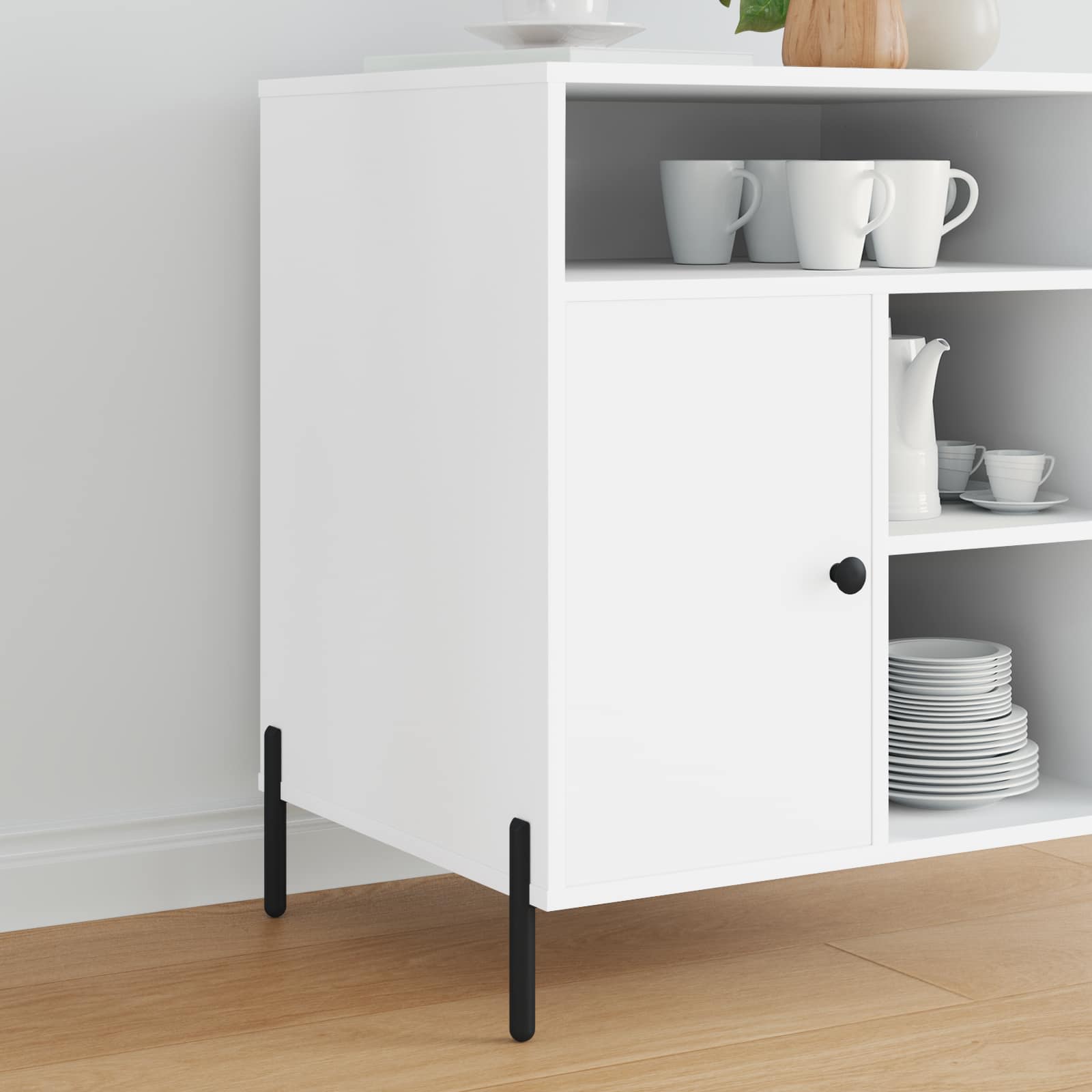 Vidaxl meubelpoten 12 pcs zwart 66 x 36 x 160 mm ijzer