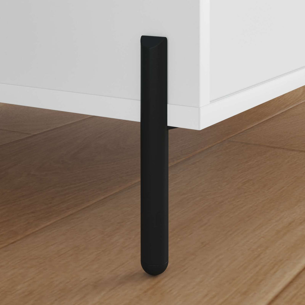 Vidaxl meubelpoten 12 st zwart 66 x 36 x 160 mm ijzer