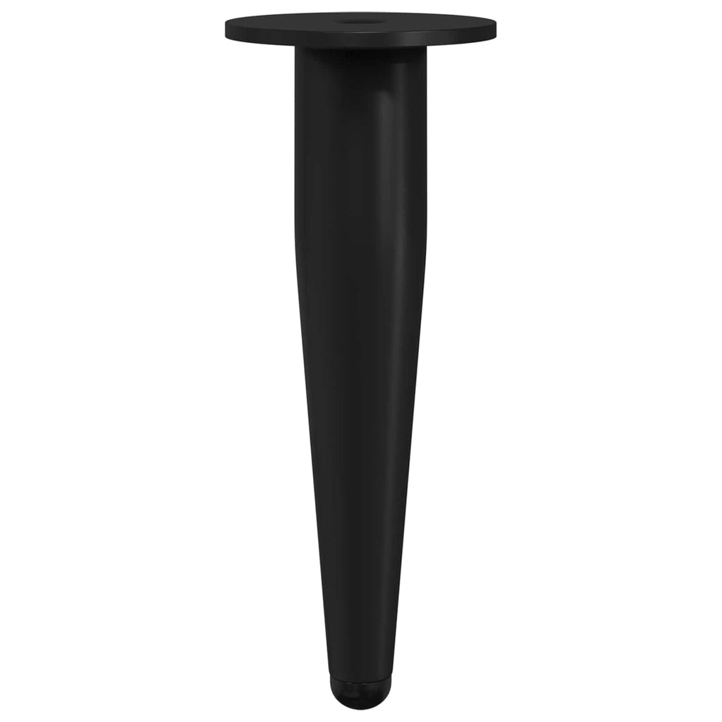 Vidaxl meubelpoten 2 pcs zwart ø 40 x 98 mm ijzer