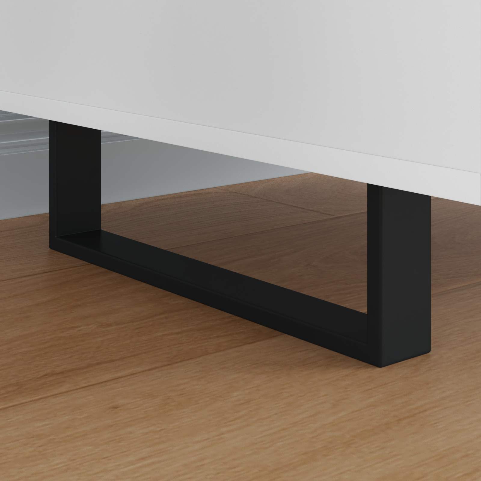 Vidaxl meubelpoten 12 pcs zwart 341 x 40,5 x 100 mm ijzer