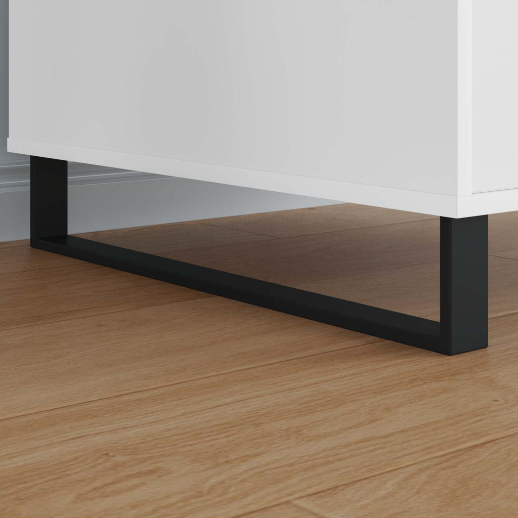 Vidaxl meubelpoten 12 pcs zwart 596 x 40,5 x 100 mm ijzer